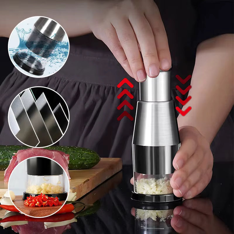 FreshlySlice™ Stainless Steel Hand Chopper