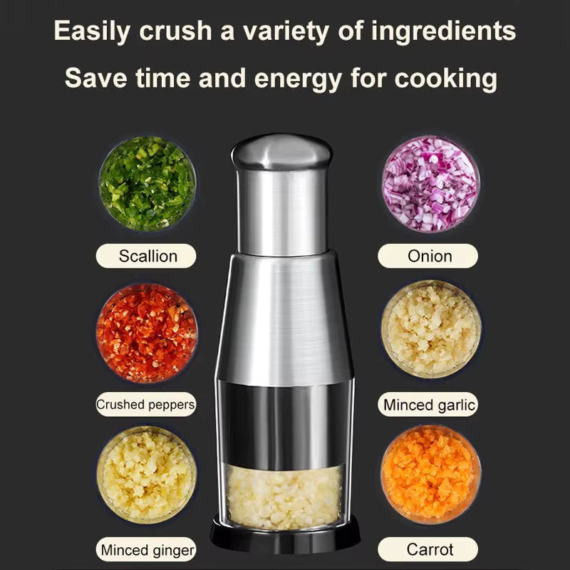 FreshlySlice™ Stainless Steel Hand Chopper