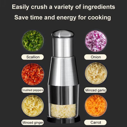 FreshlySlice™ Stainless Steel Hand Chopper